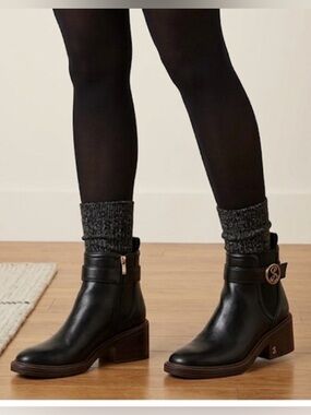Sam & Libby Natalia Black Ankle Boots | Women's Size 8 | Excellent Condition